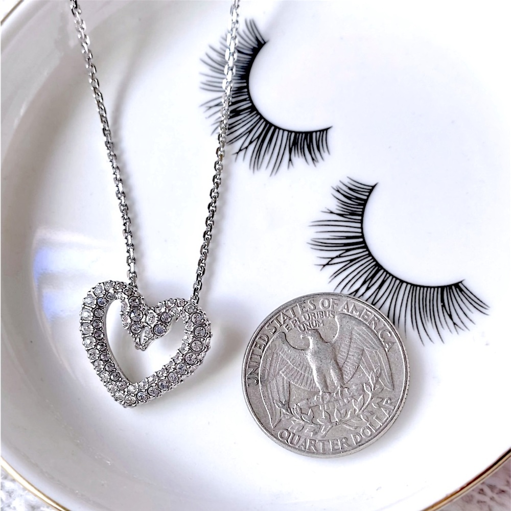 Swarovski “Sublima” White Heart Pendant Necklace - Picture 10 of 14